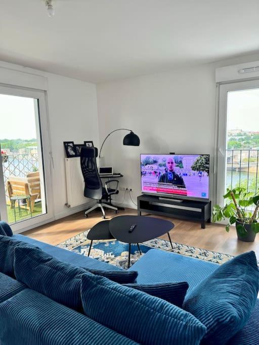 Vue Sur Seine 13eme Arrondissement Parijs